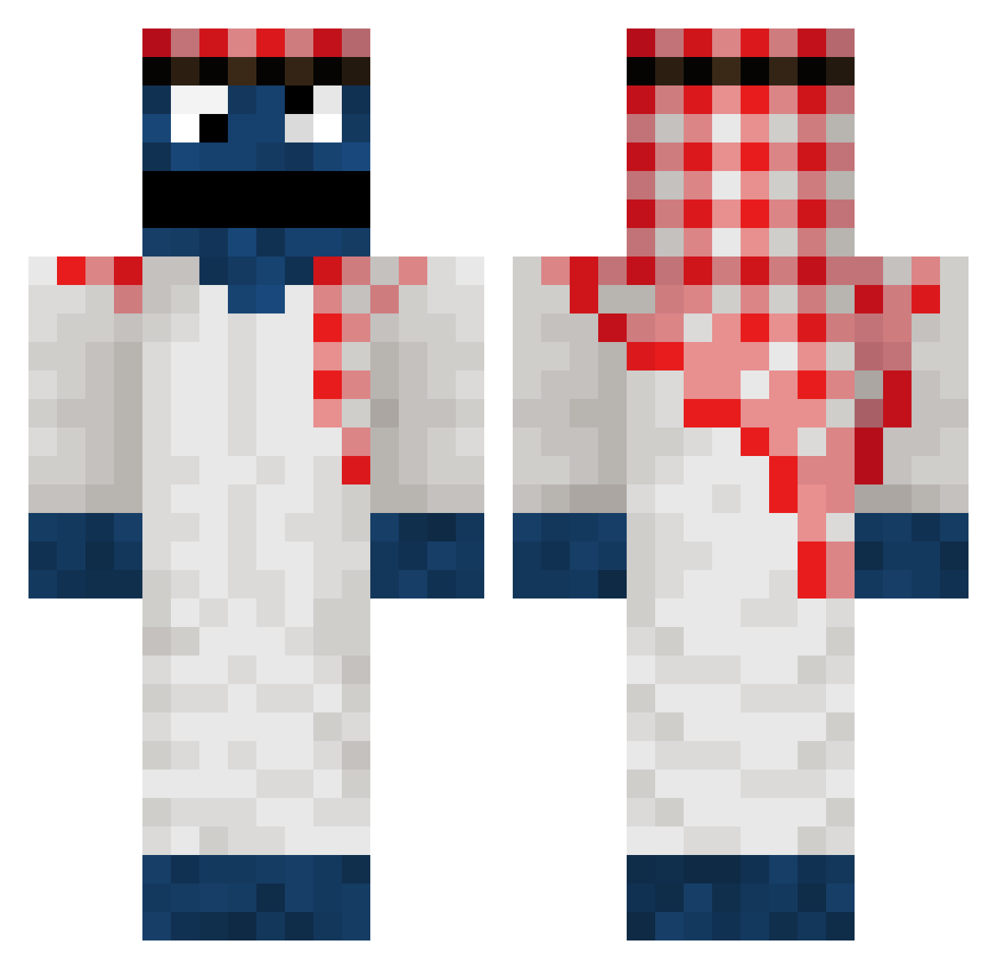 Hoanghai Minecraft skin, front and back view