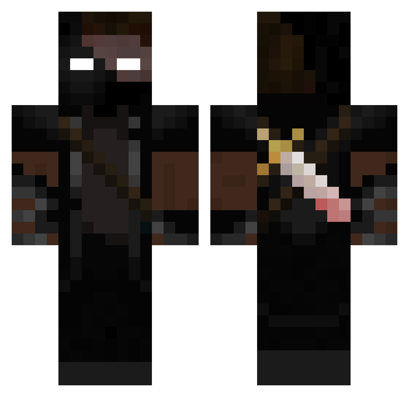 711Slurpee Minecraft skin, front and back view