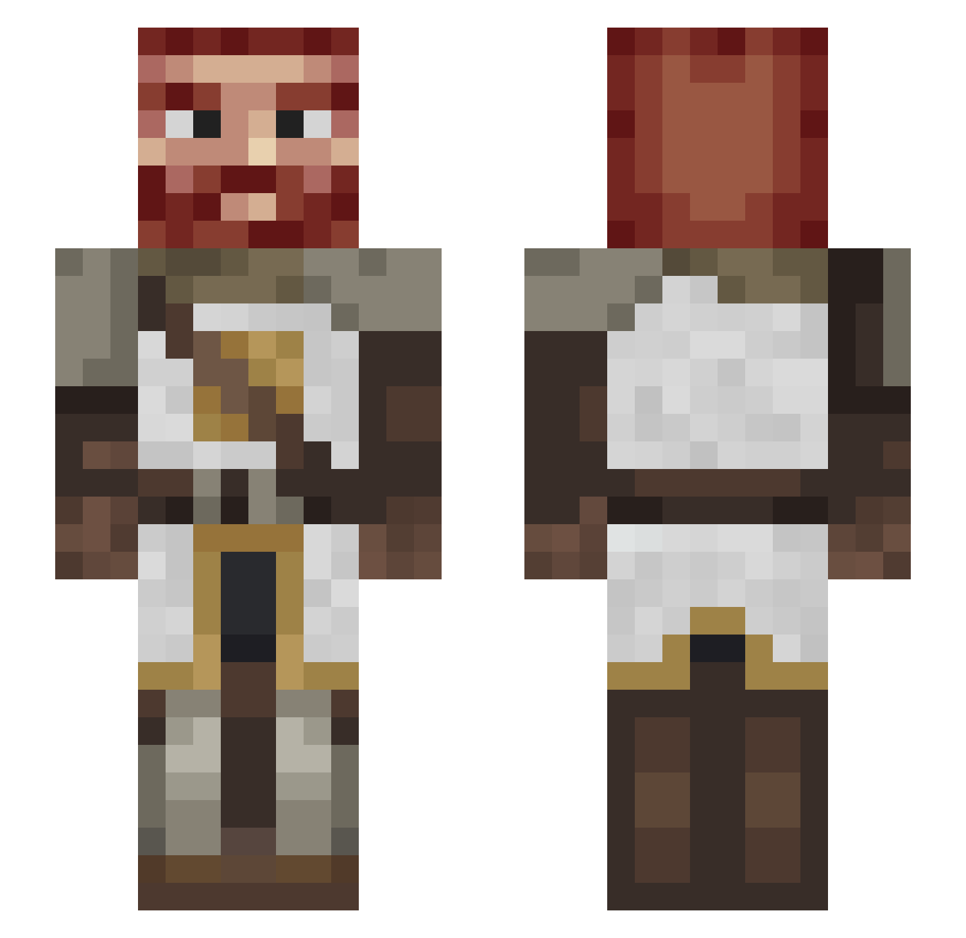 starjwars666 Minecraft skin, front and back view