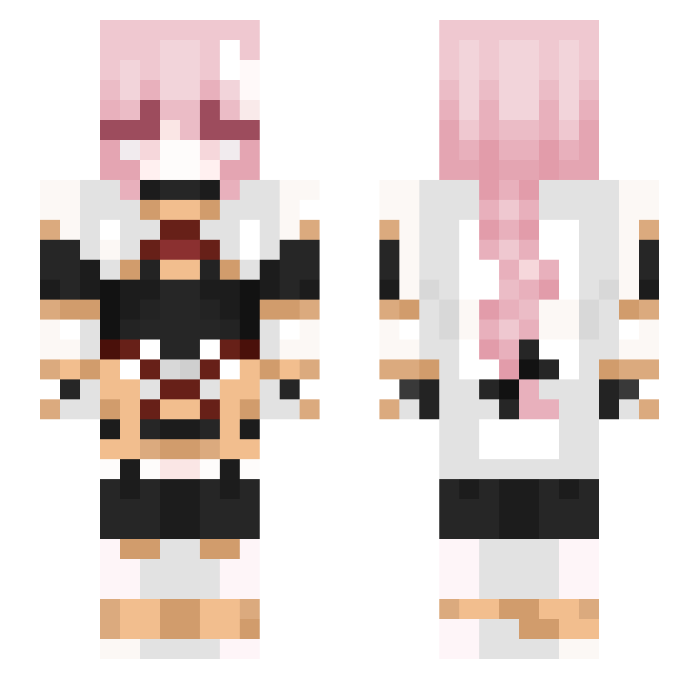 gofus1on Minecraft skin, front and back view
