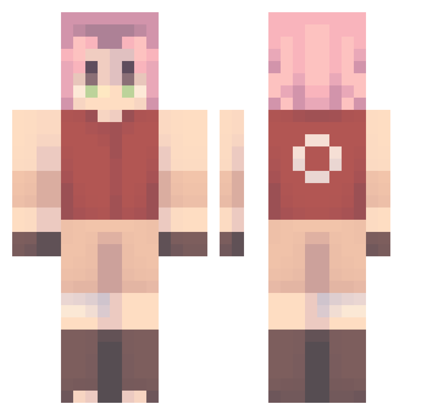 Moretyy_ Minecraft skin, front and back view