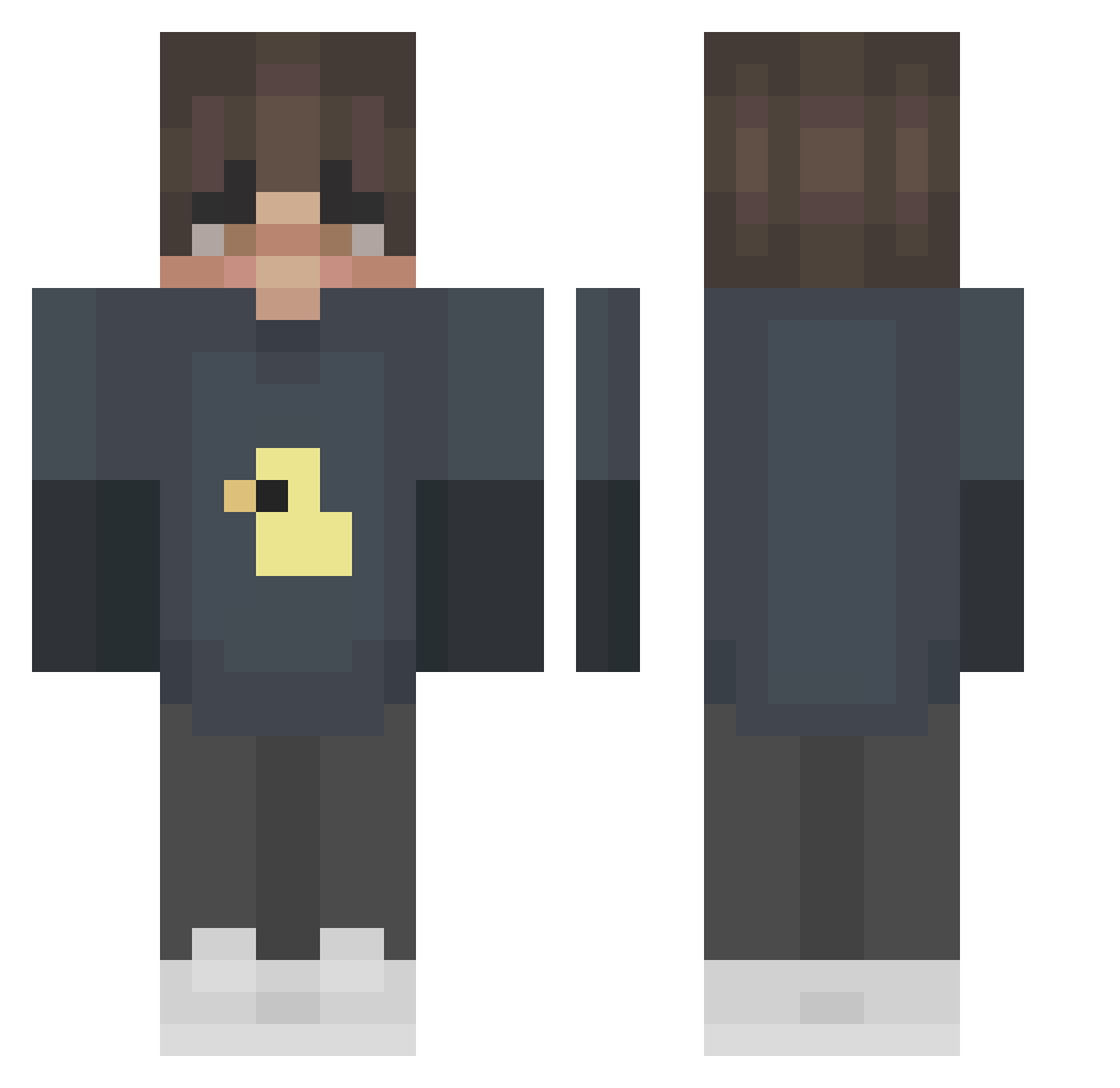xTijn_ Minecraft skin, front and back view