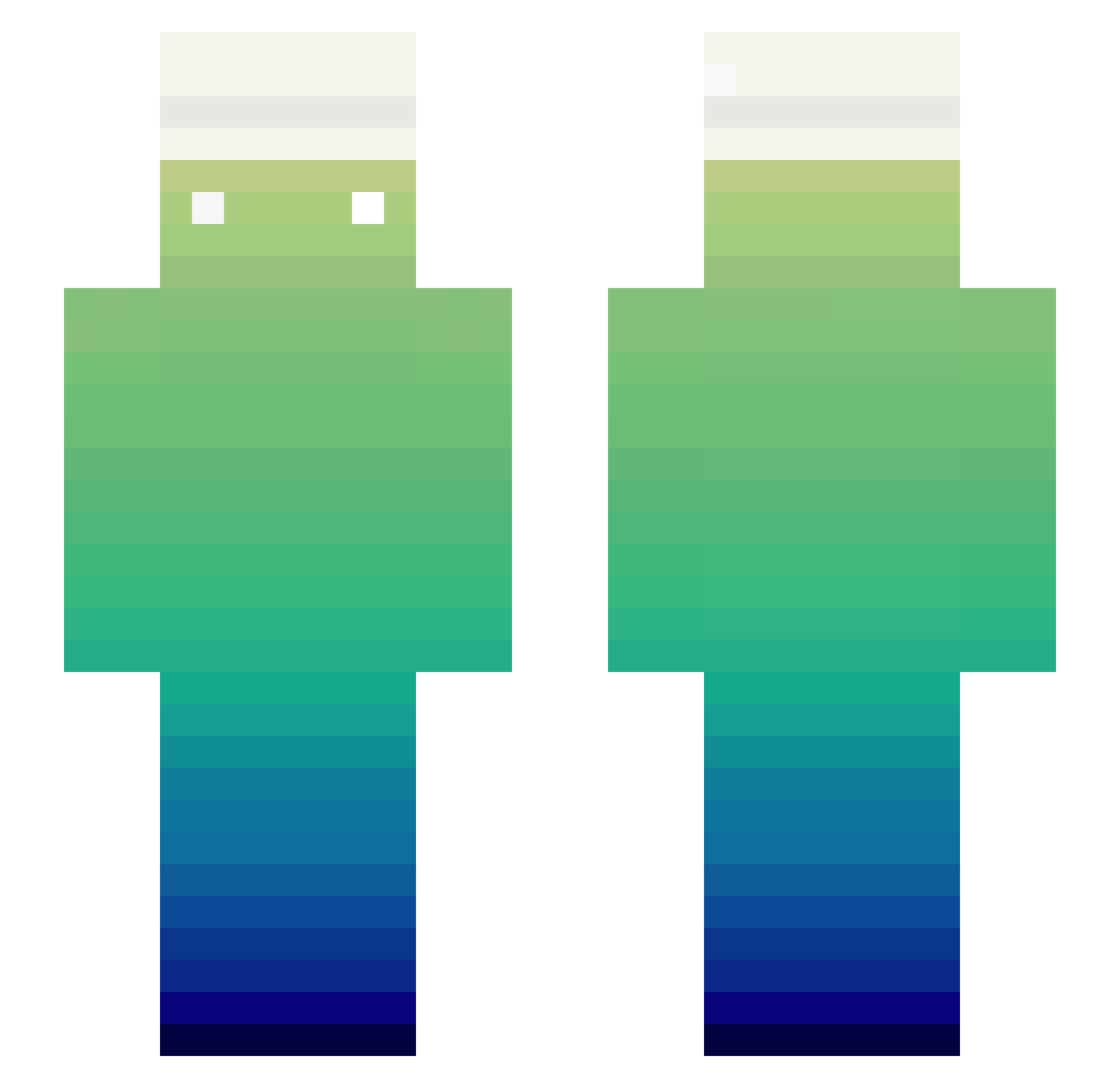 Sword749 Minecraft skin, front and back view