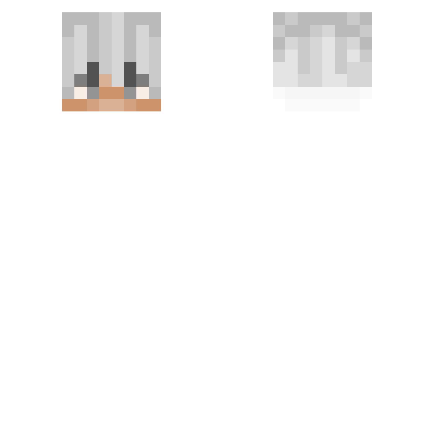 Txsikl Minecraft skin, front and back view