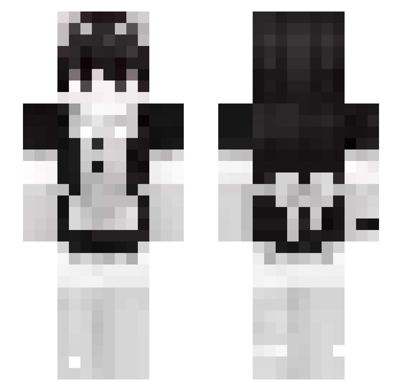 Kite13_ Minecraft skin, front and back view