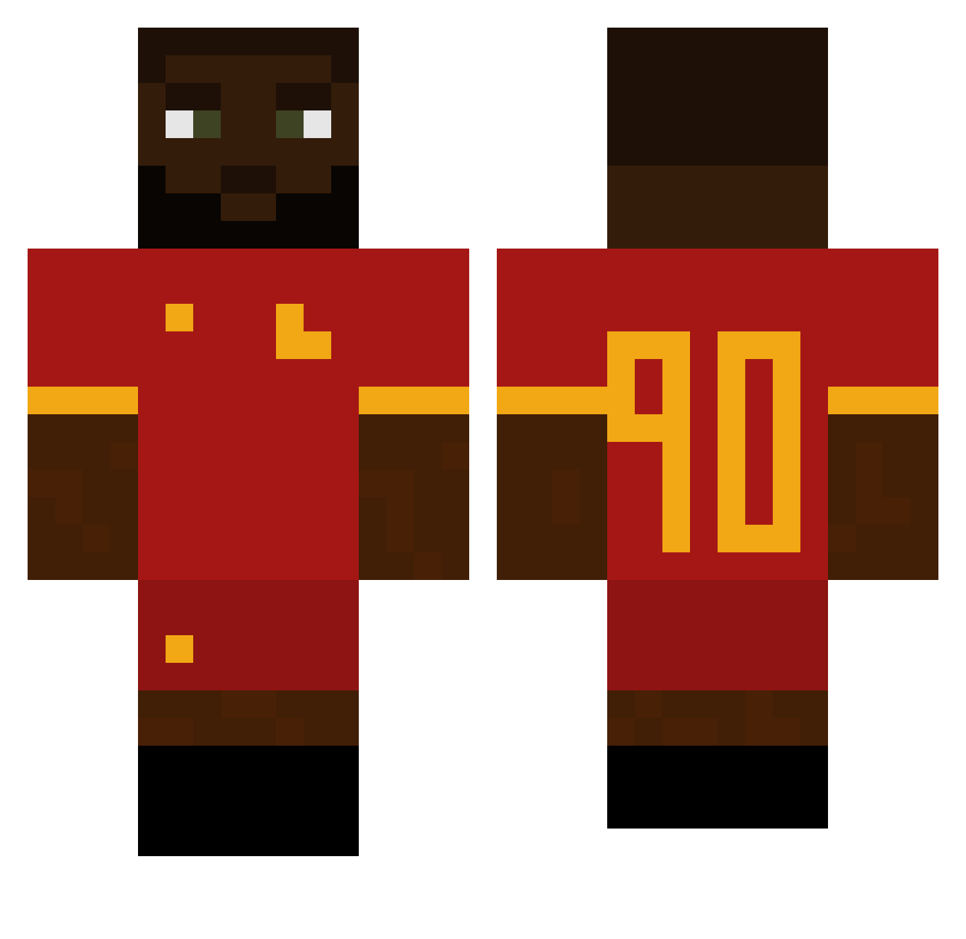 LarryTheFourth4 Minecraft skin, front and back view