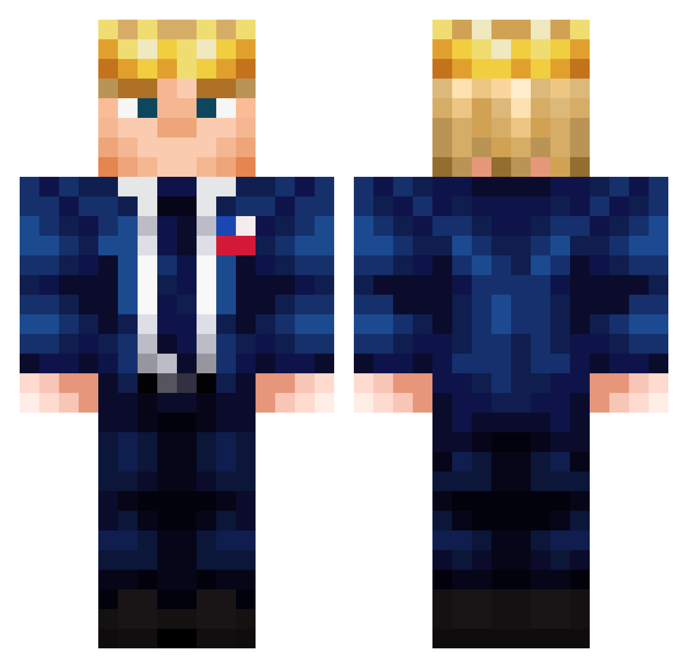 scorpius237 Minecraft skin, front and back view