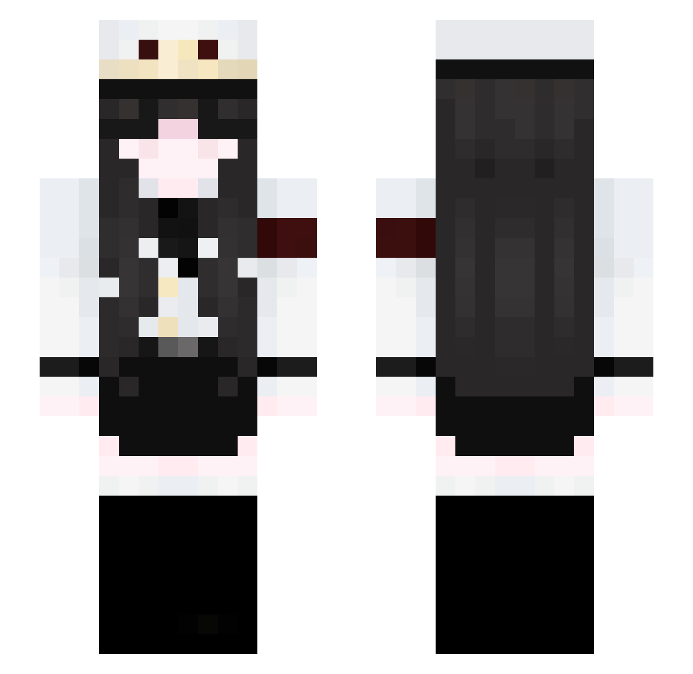 Karin91 Minecraft skin, front and back view