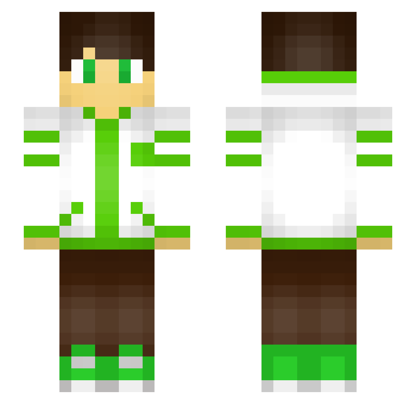 alwex29 Minecraft skin, front and back view