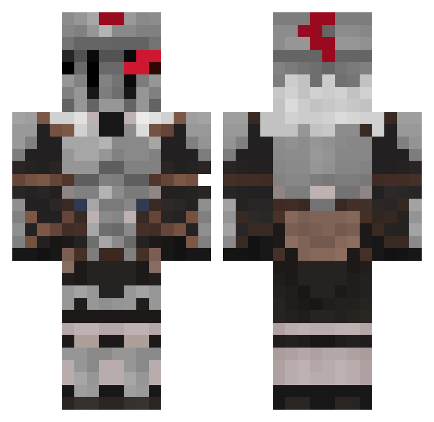Minino80 Minecraft skin, front and back view
