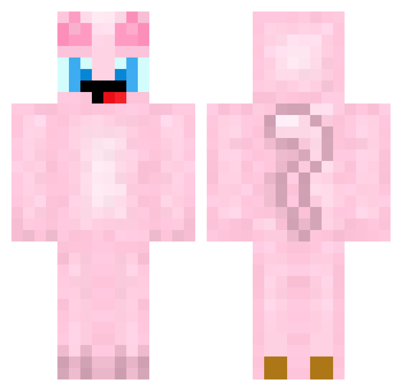 Seizings Minecraft skin, front and back view