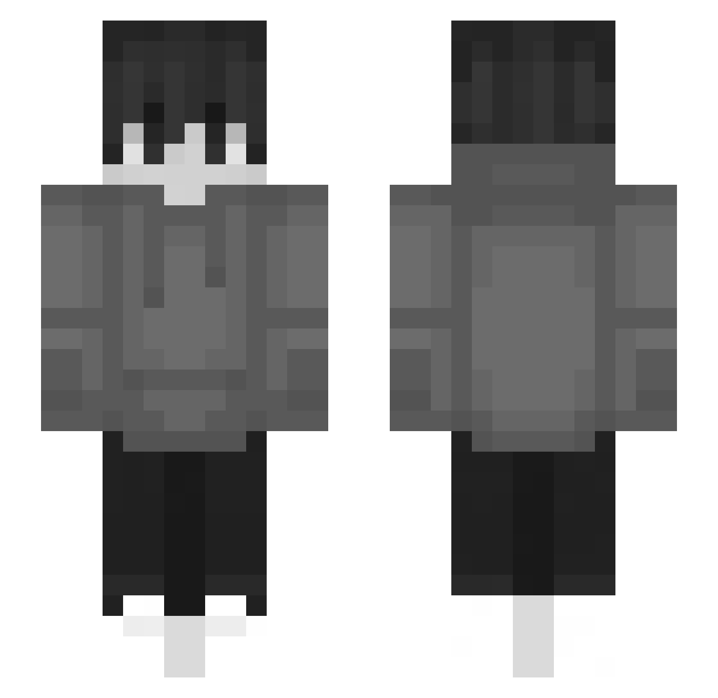 WuzhongYue_ Minecraft skin, front and back view