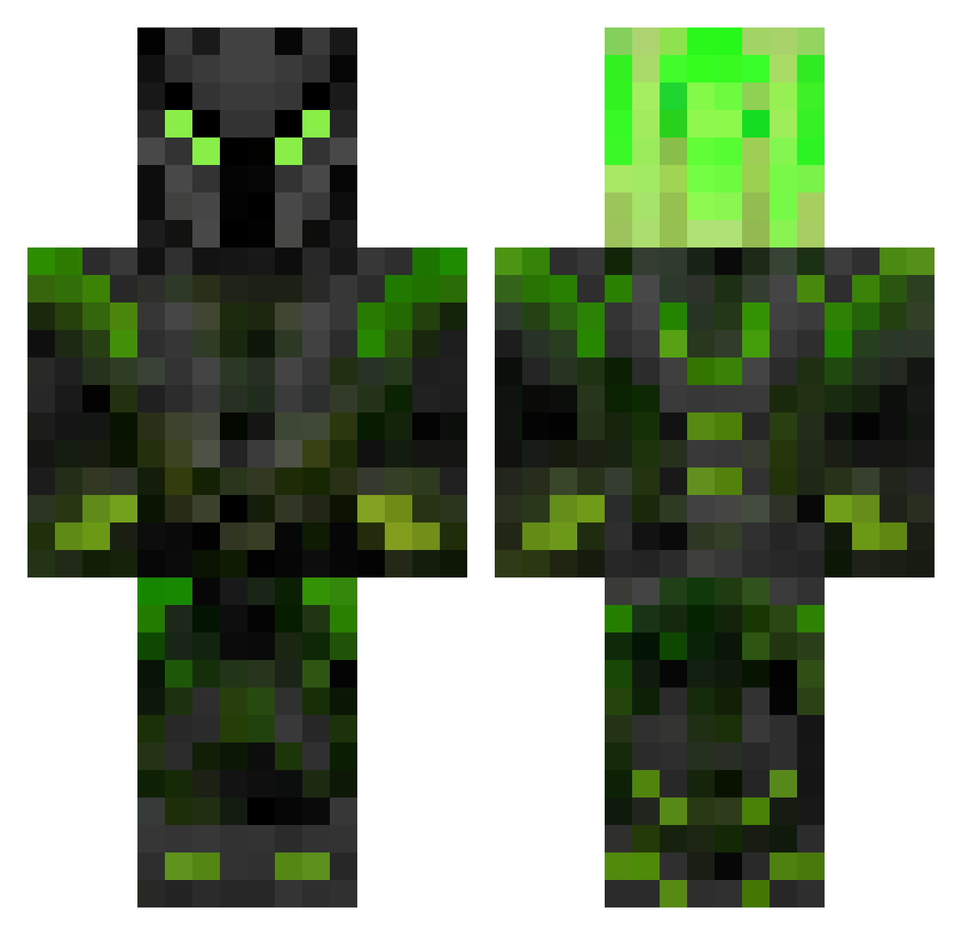 Things_2 Minecraft skin, front and back view