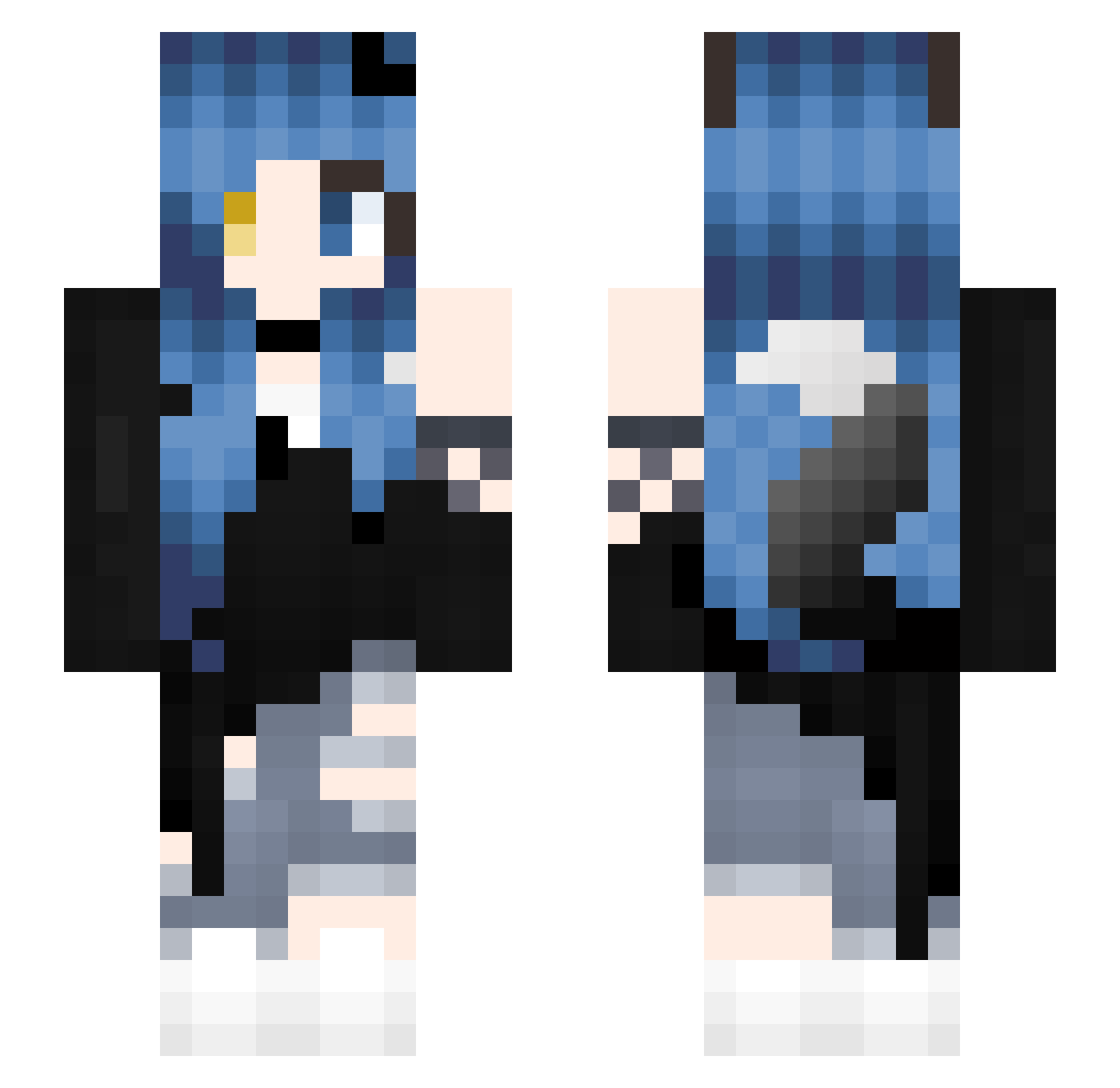 Mitalina_0103 Minecraft skin, front and back view