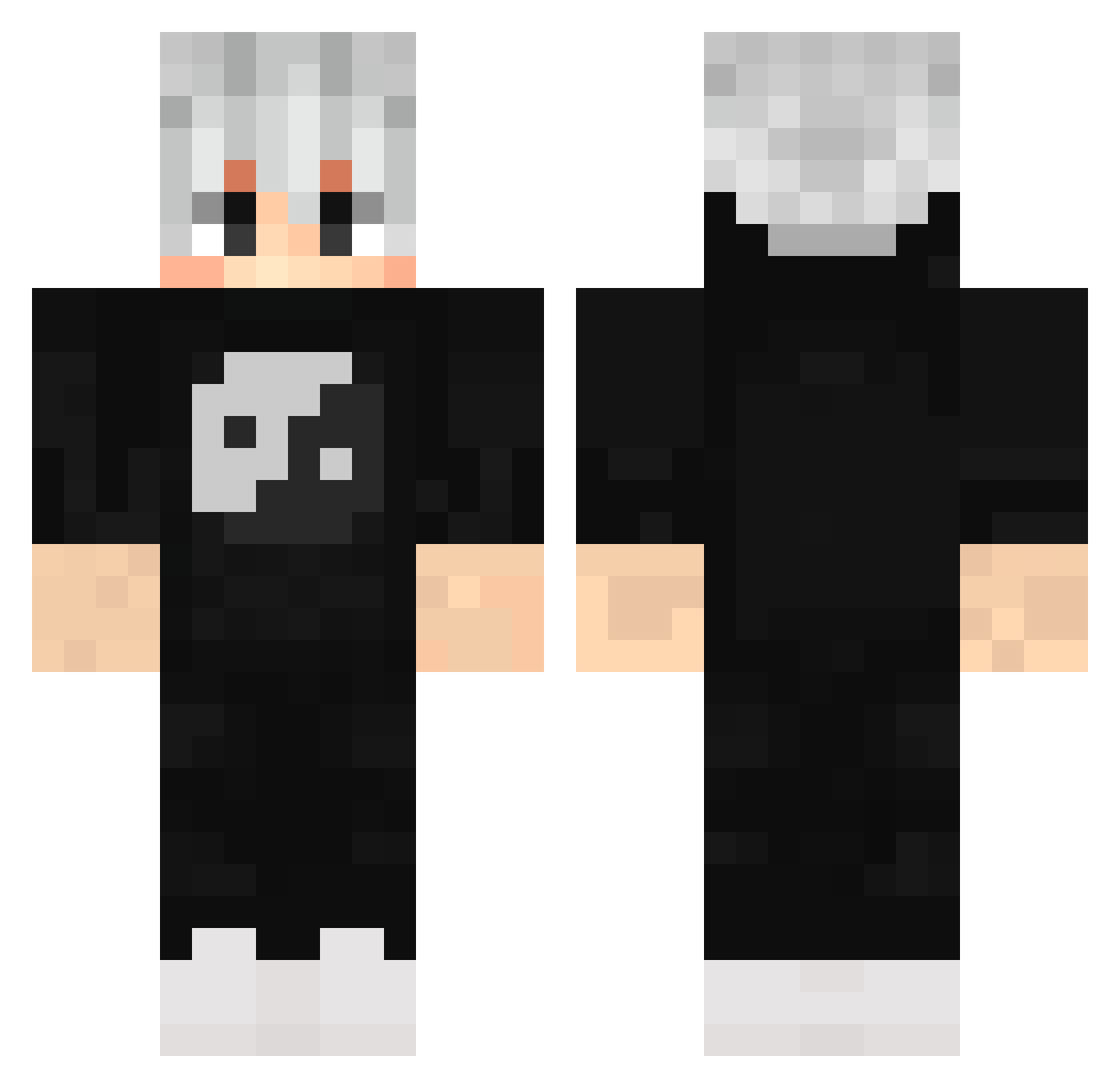 SimonSnaj2013 Minecraft skin, front and back view