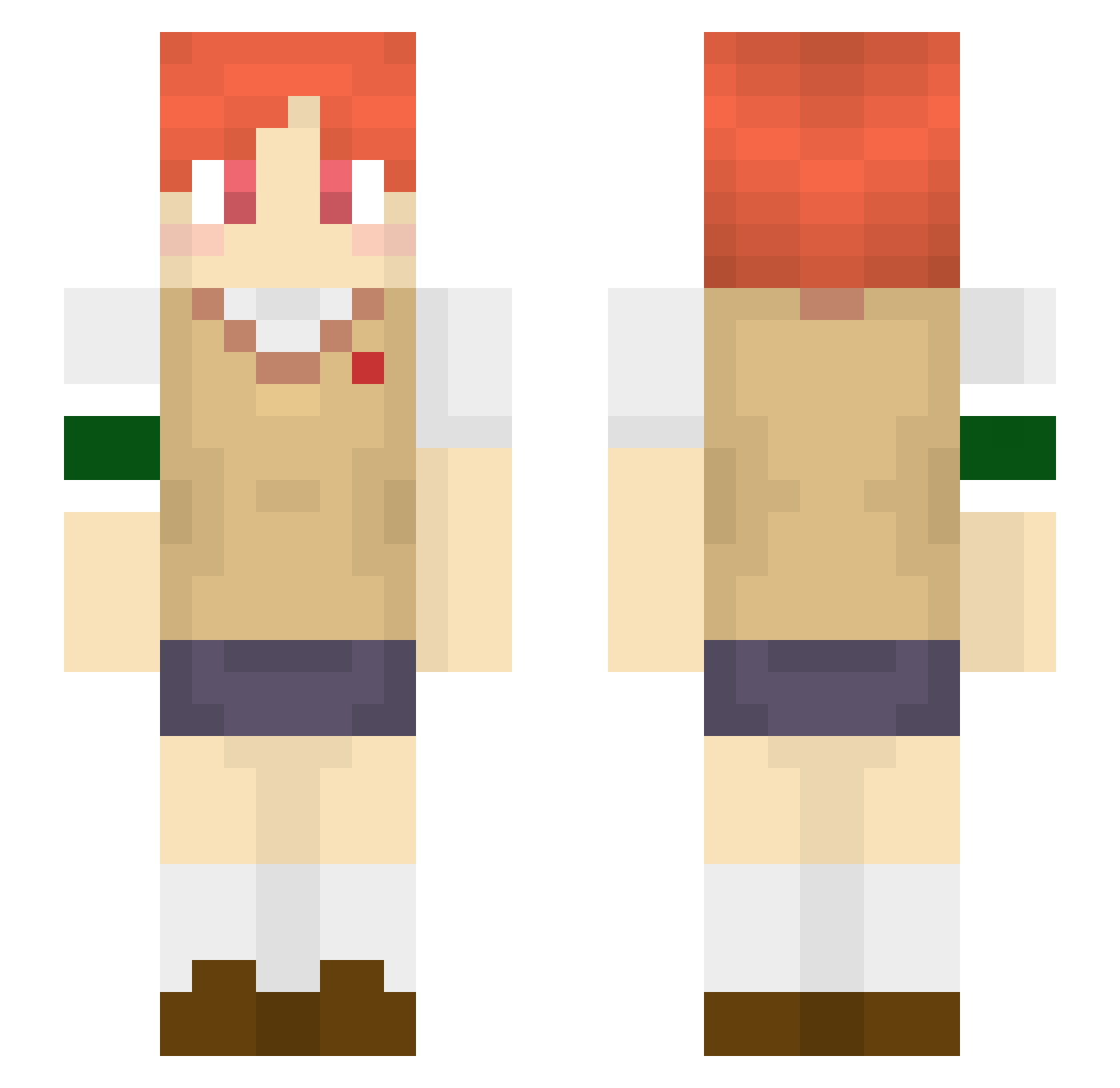 Renekturn Minecraft skin, front and back view