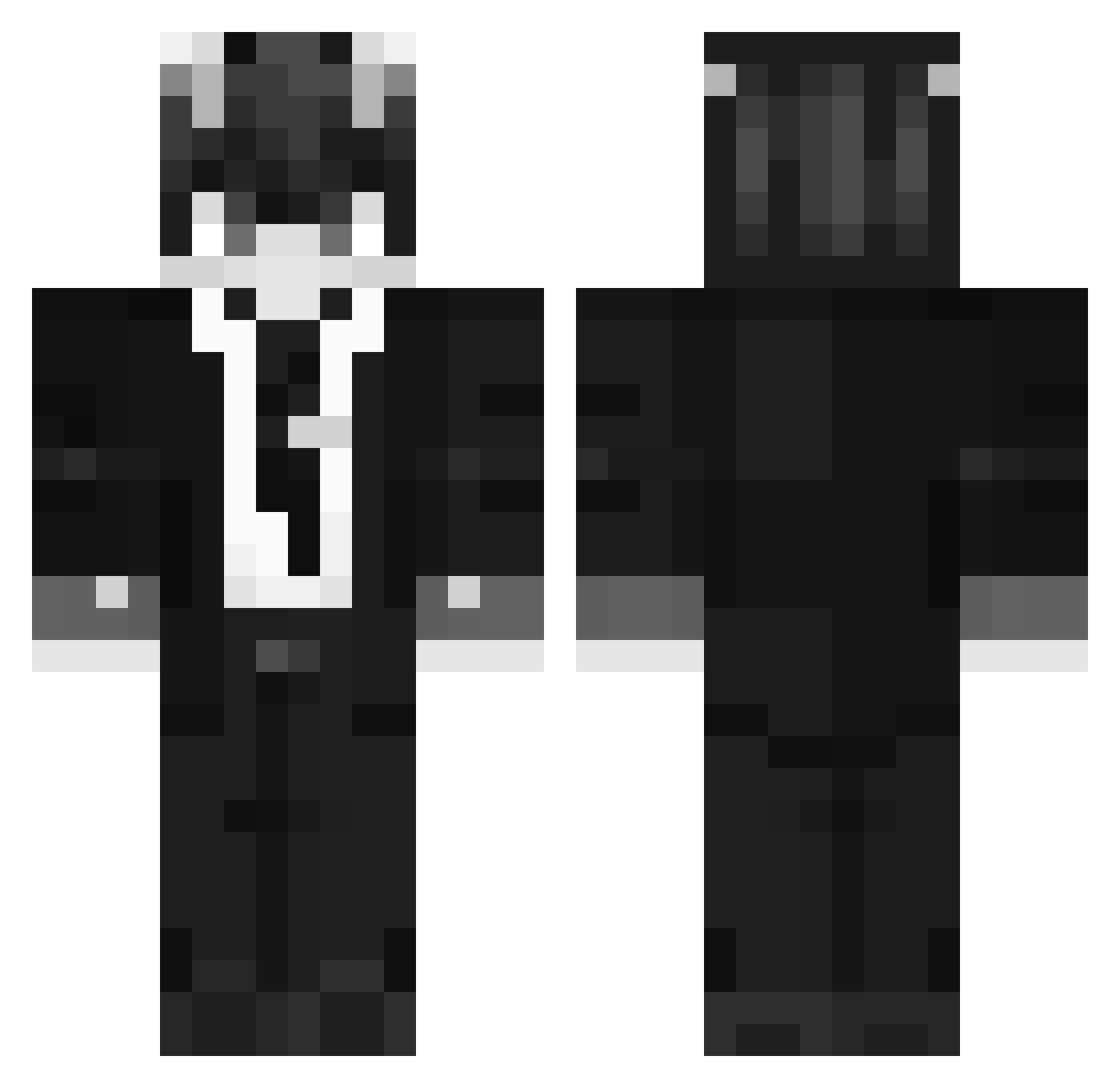 SeGby Minecraft skin, front and back view
