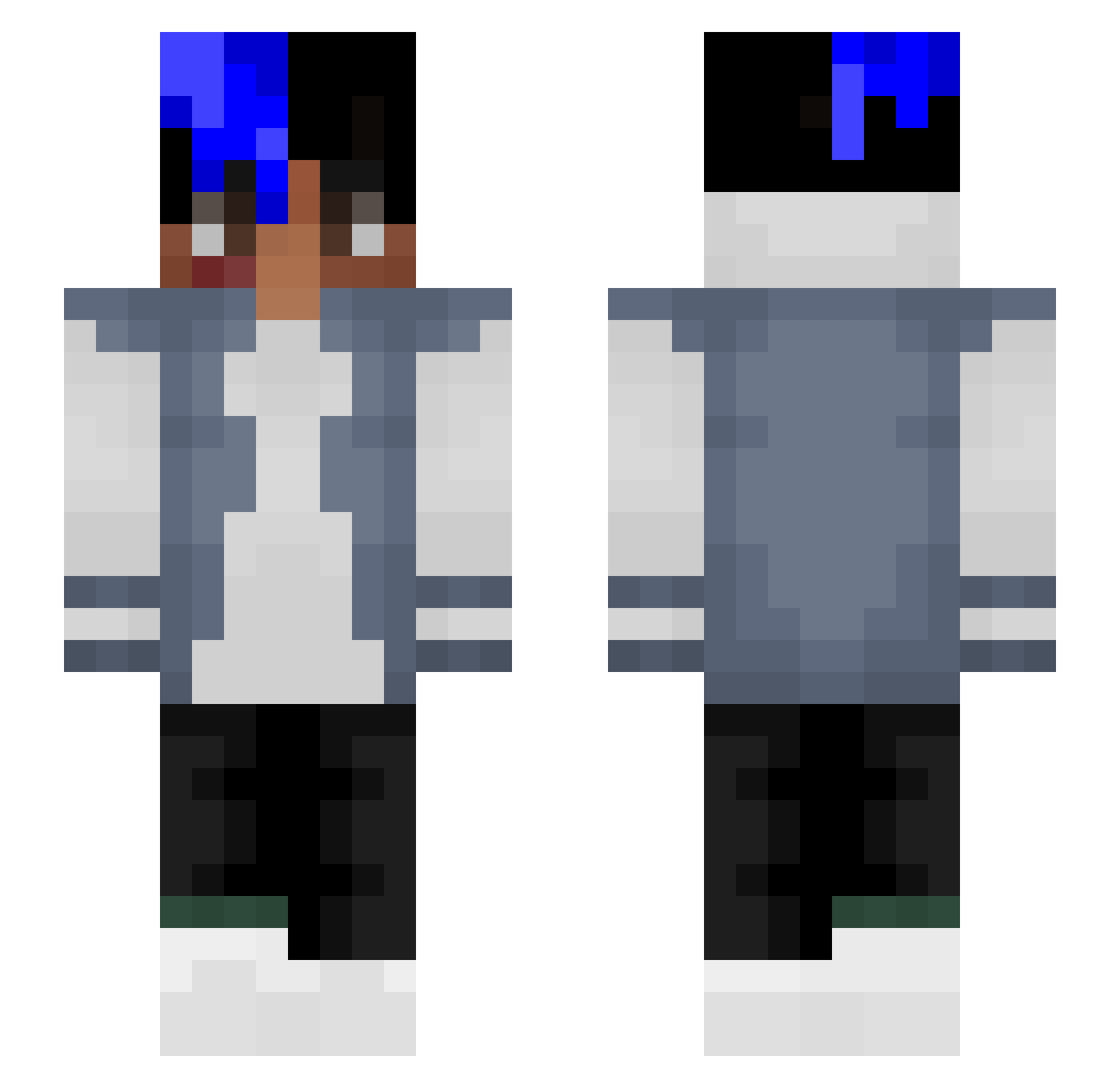 Alan14365 Minecraft skin, front and back view