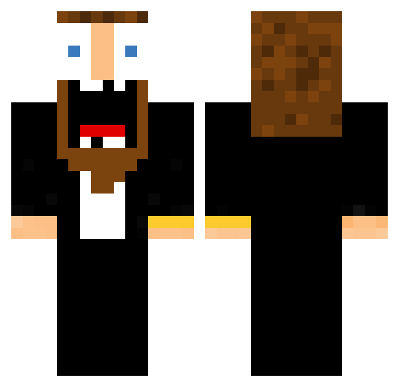 super_Antek_2010 Minecraft skin, front and back view