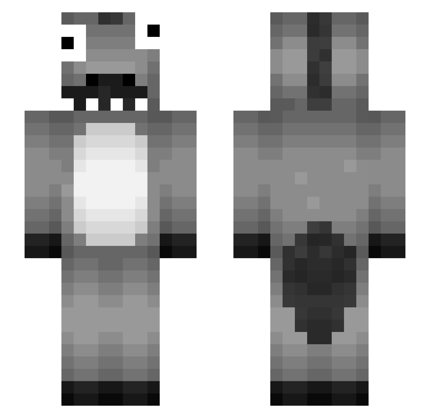 dawidlord27 Minecraft skin, front and back view