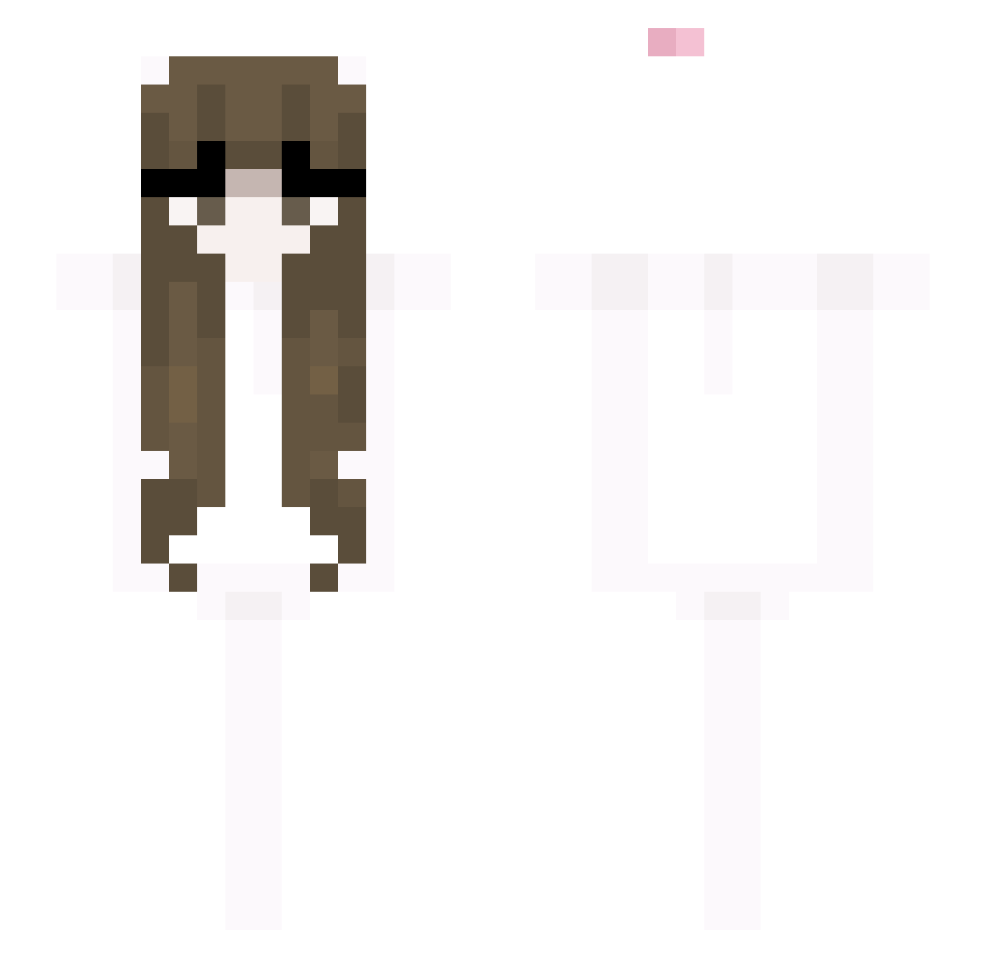 vistaal Minecraft skin, front and back view