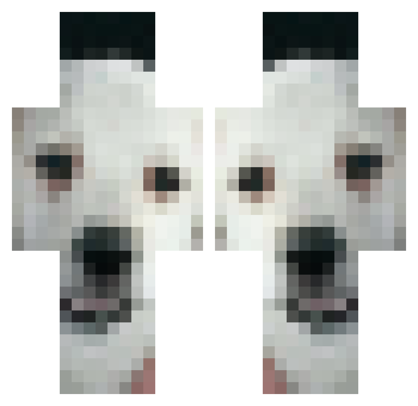 zLoXcS121 Minecraft skin, front and back view