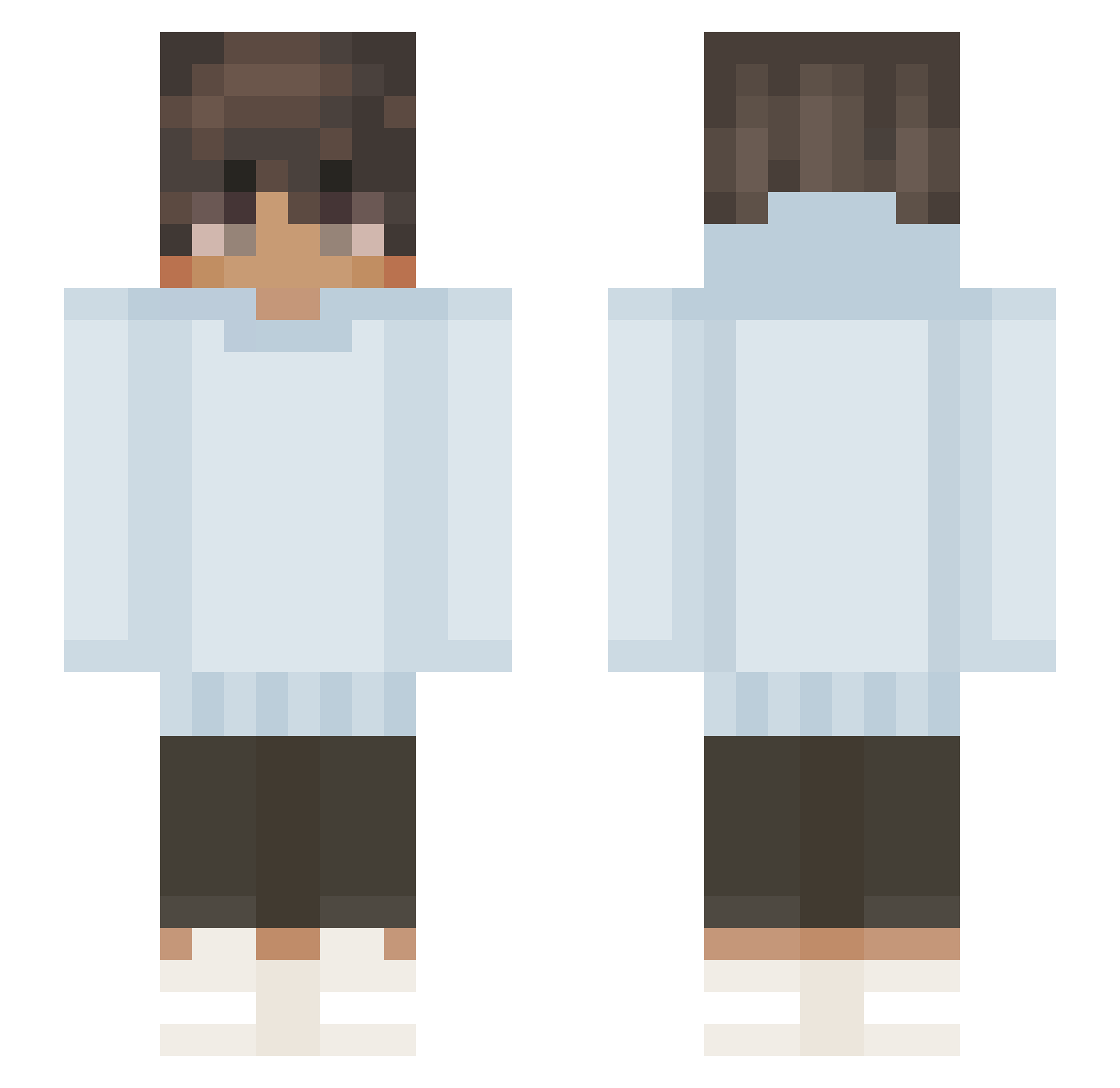 SIR_APPLE1234 Minecraft skin, front and back view