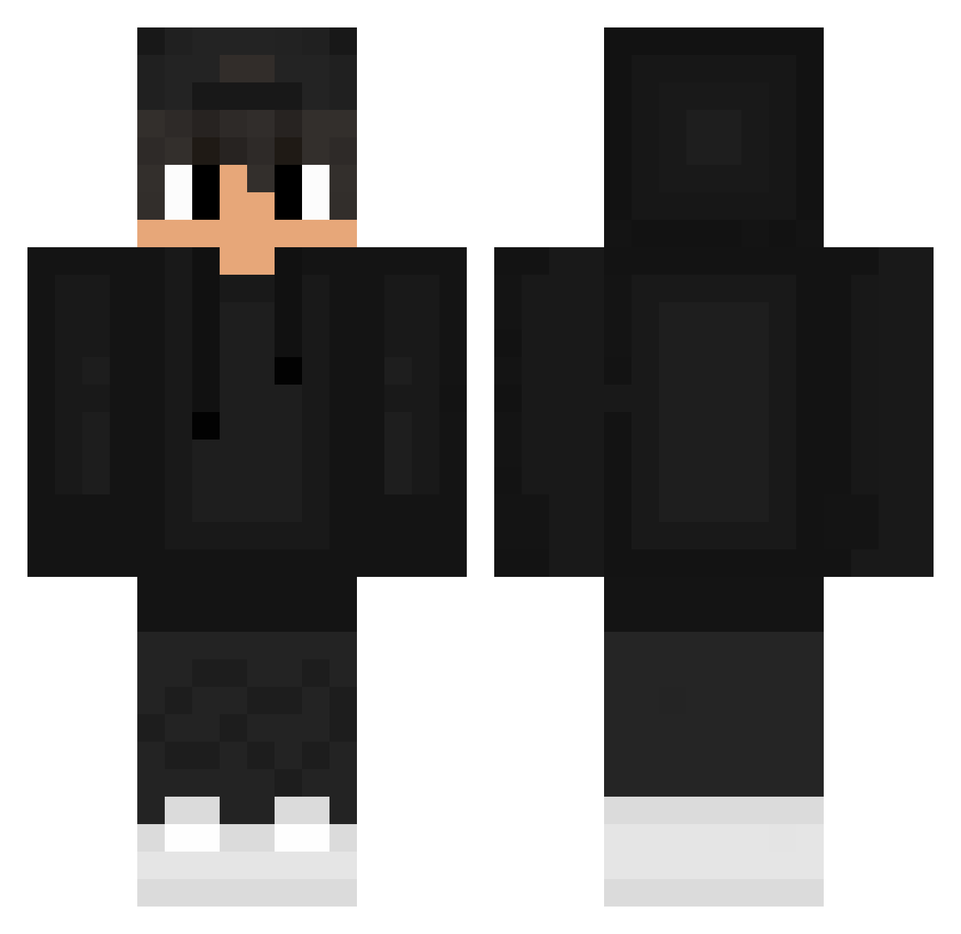 TuGZ_GG Minecraft skin, front and back view
