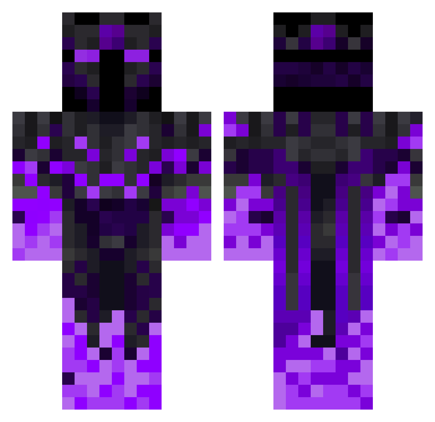 xXGorillaGamerXx Minecraft skin, front and back view