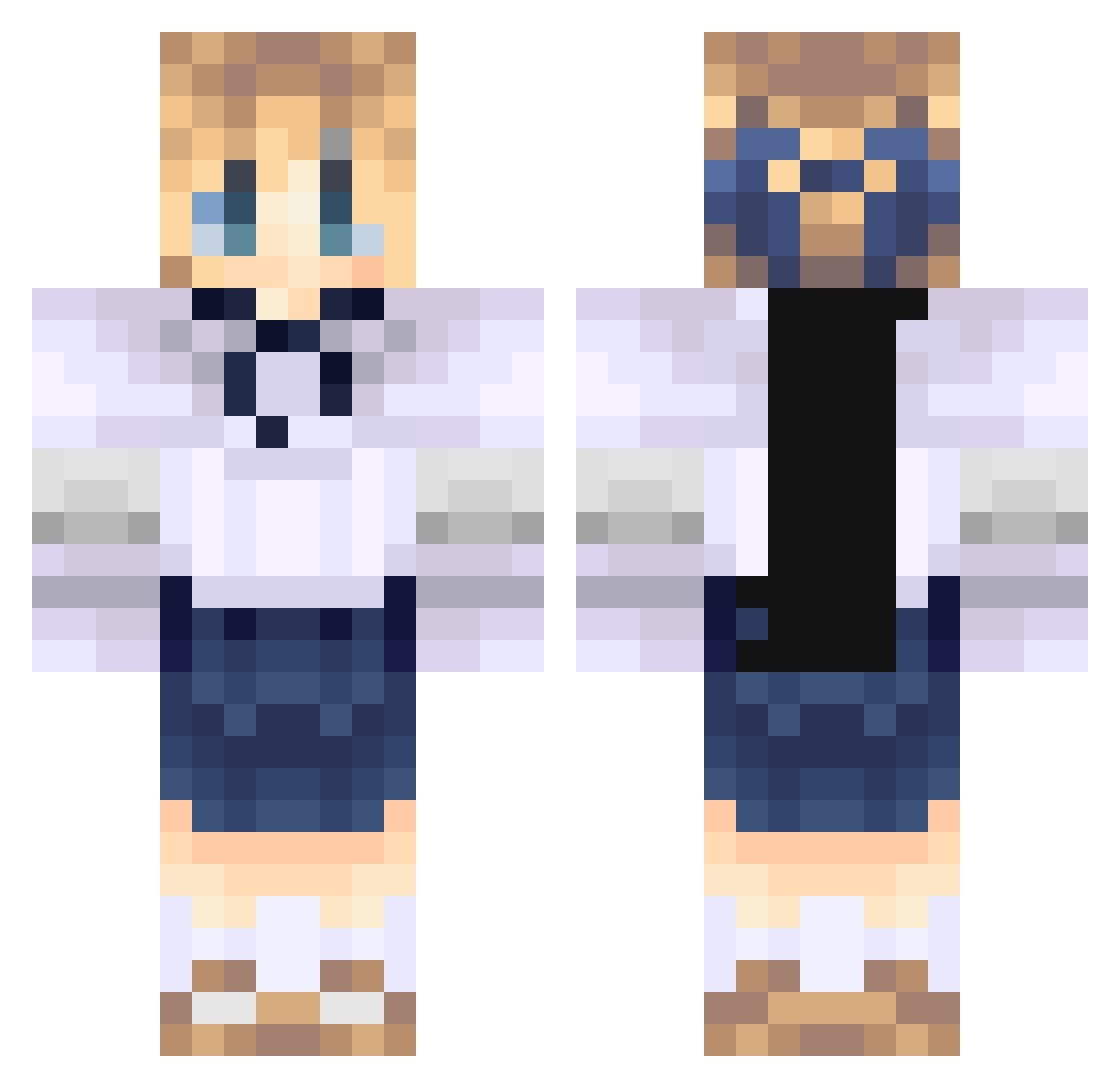 tulioSS Minecraft skin, front and back view