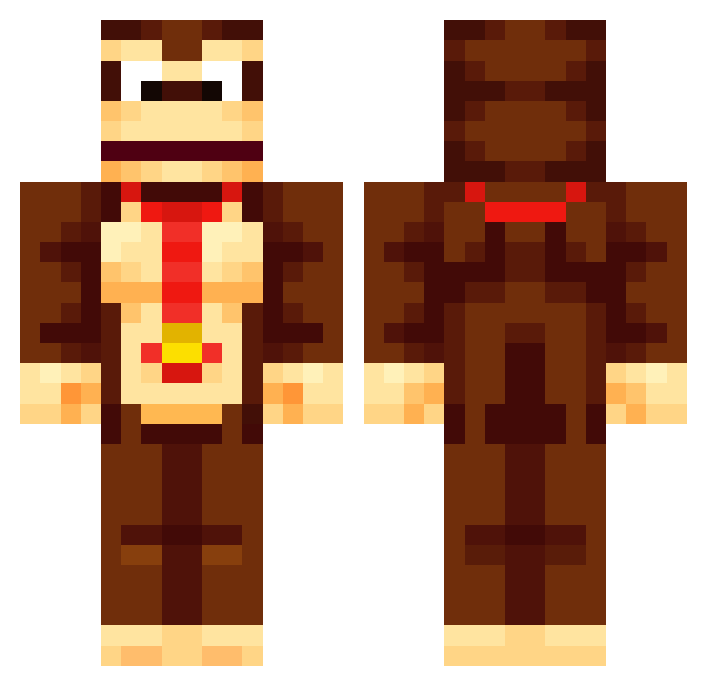 SebaJpd Minecraft skin, front and back view