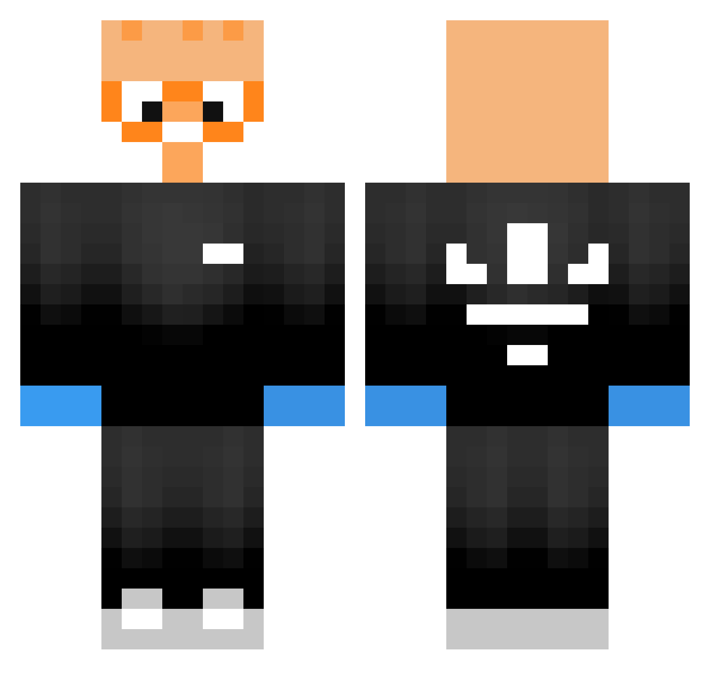 yone0628 Minecraft skin, front and back view