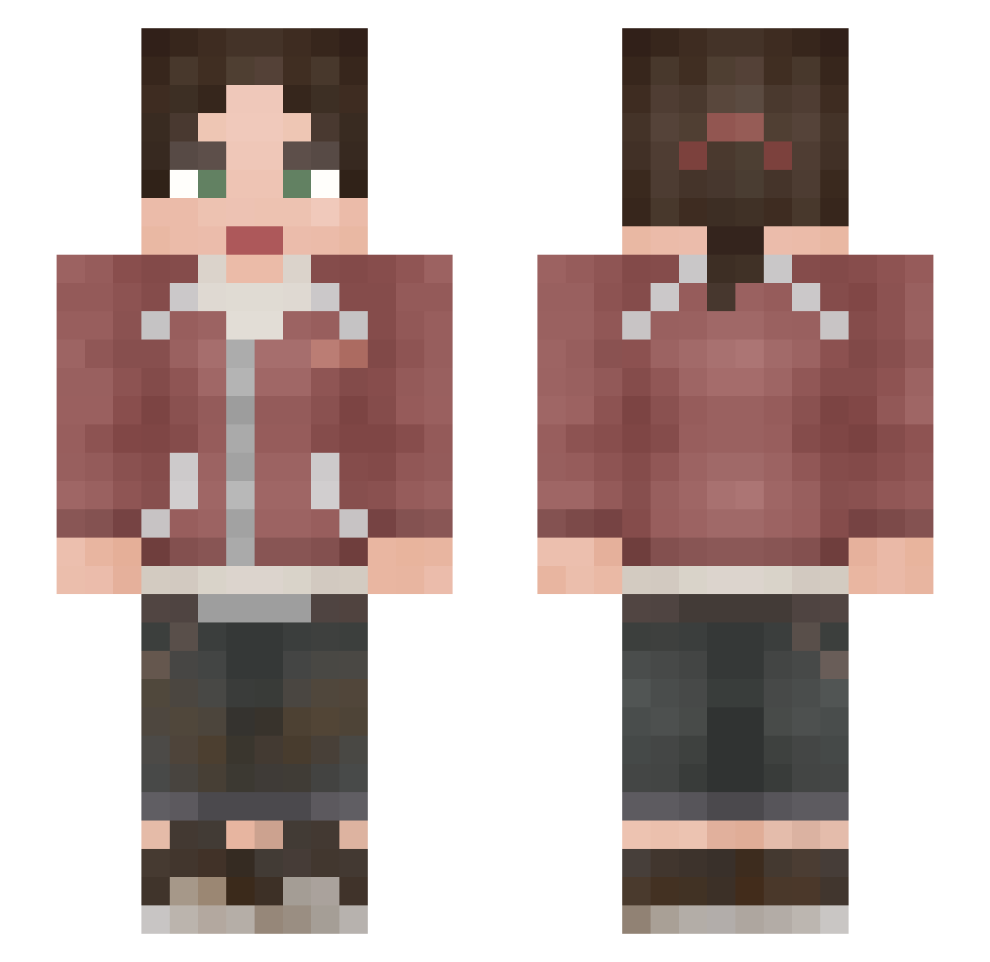 Cool_Kid111 Minecraft skin, front and back view