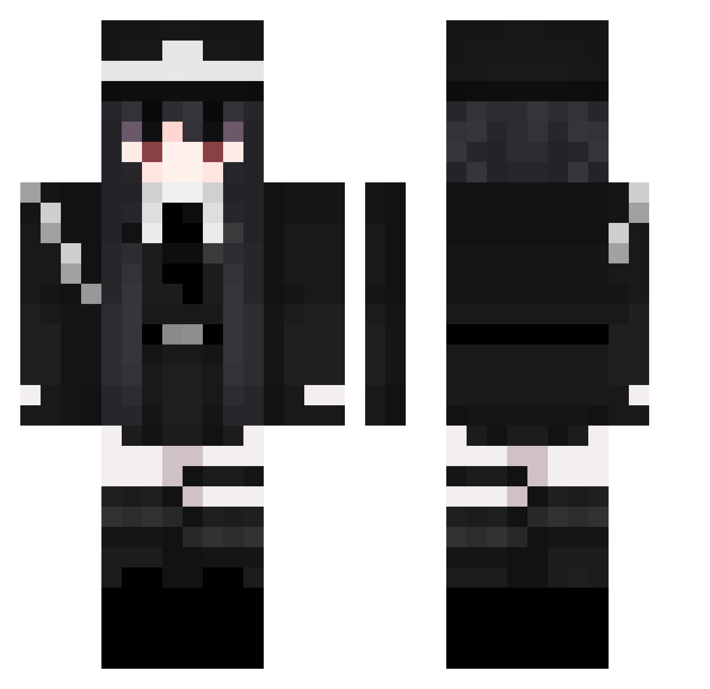 TempNineteen____ Minecraft skin, front and back view