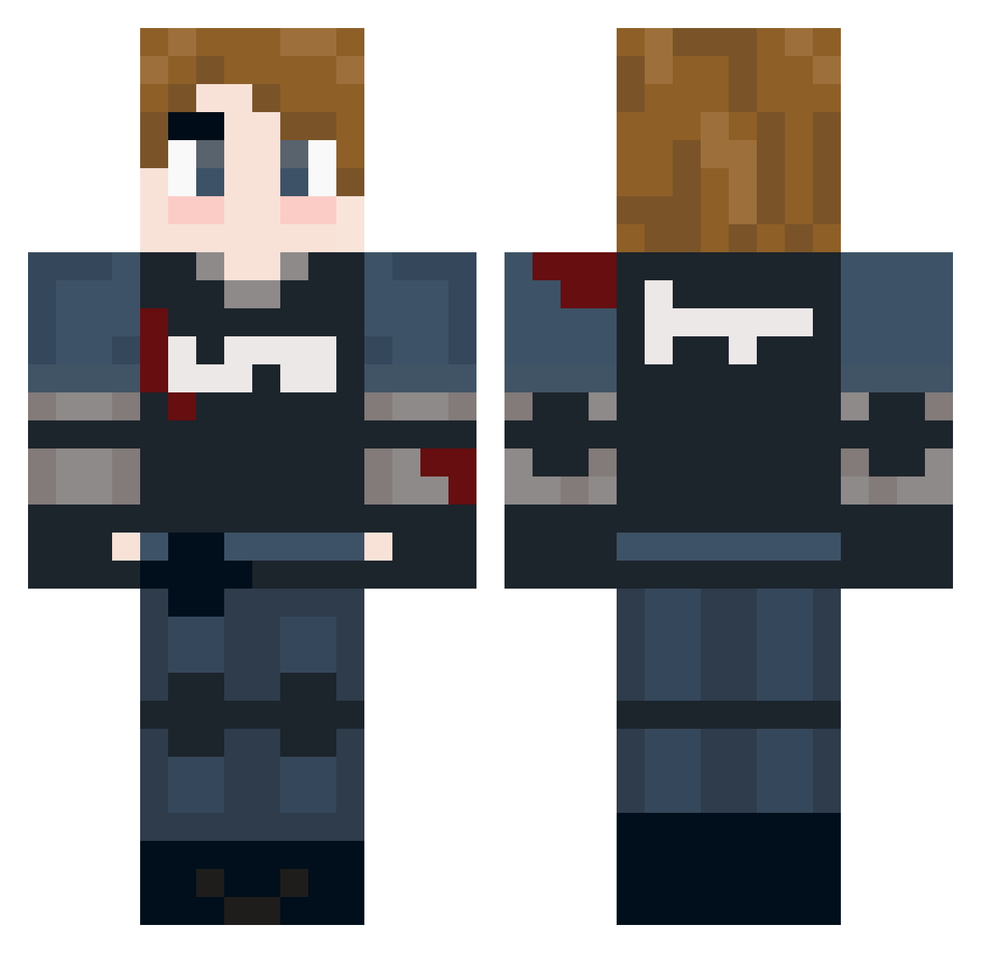 TukanScottKenned Minecraft skin, front and back view