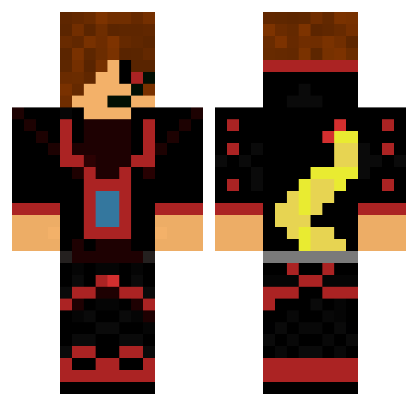 XX_Snake_King_XX Minecraft skin, front and back view