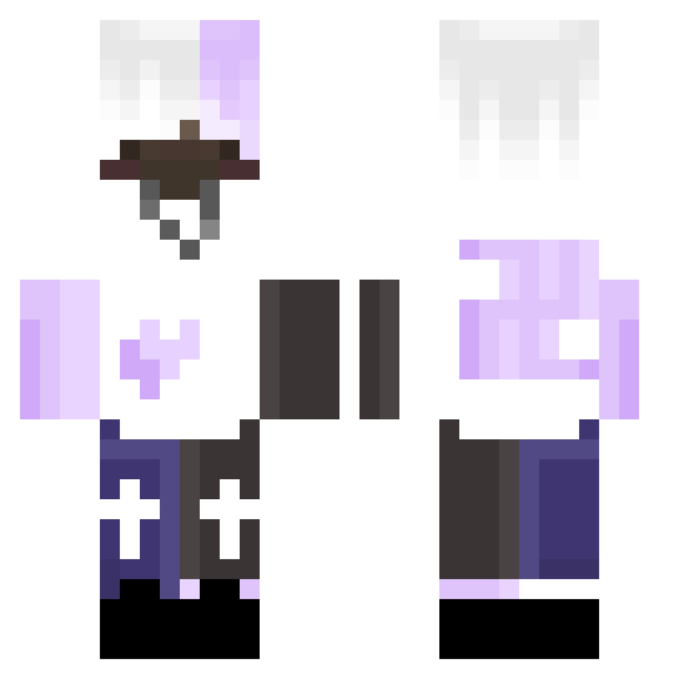 RyZe_DragozZ Minecraft skin, front and back view