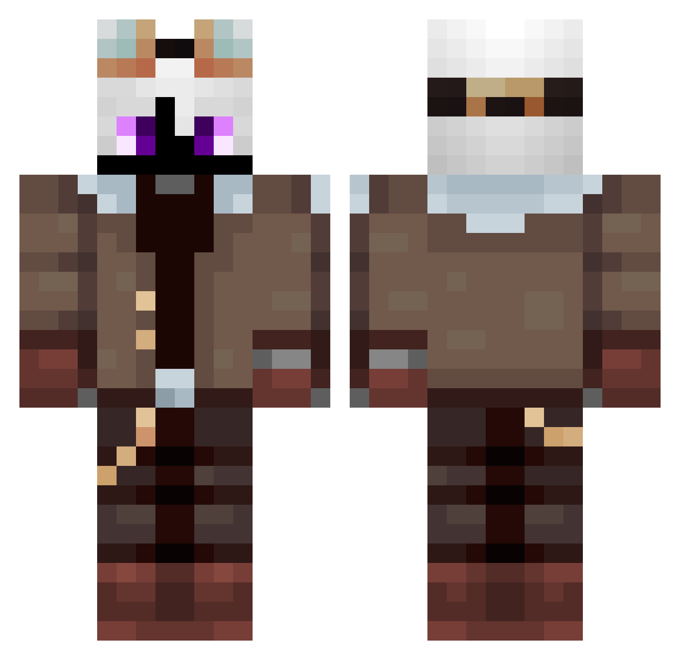 Eltito_07 Minecraft skin, front and back view