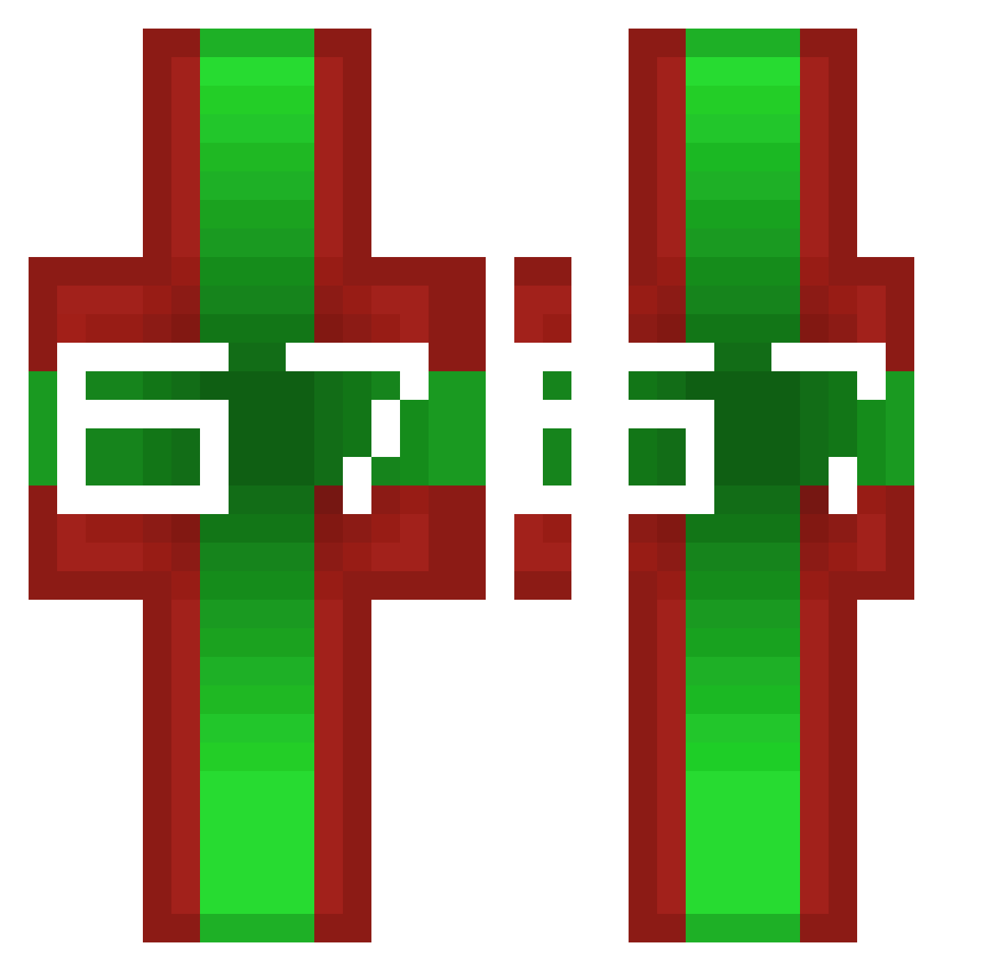 KKB363 Minecraft skin, front and back view