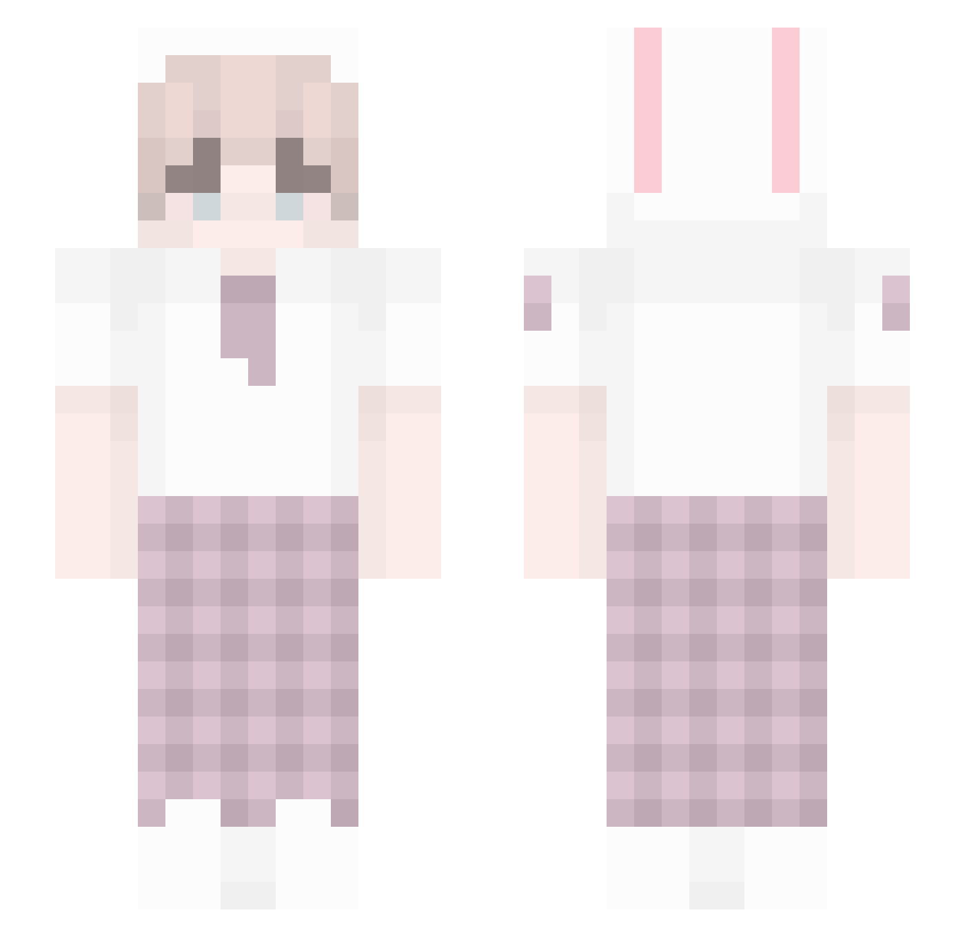 Oxa1is Minecraft skin, front and back view