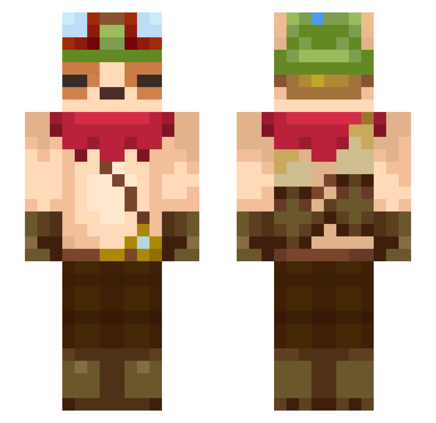 wu__31 Minecraft skin, front and back view