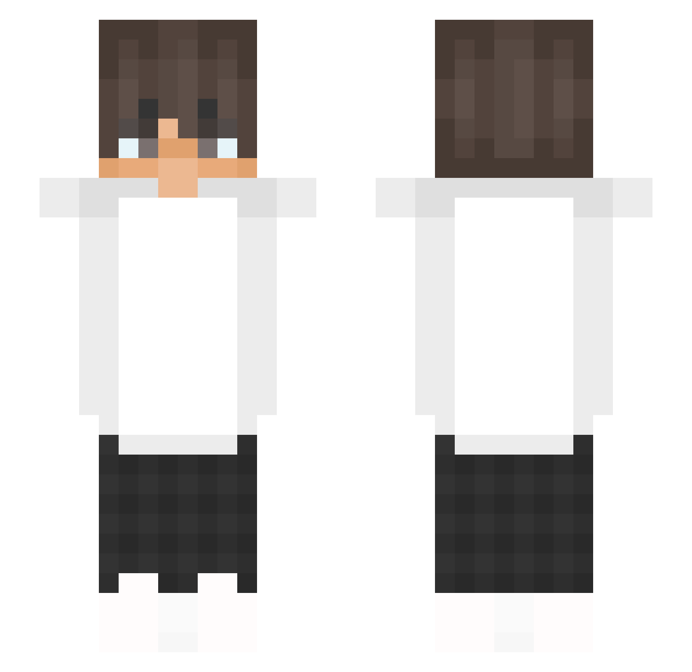 Szymimancity Minecraft skin, front and back view
