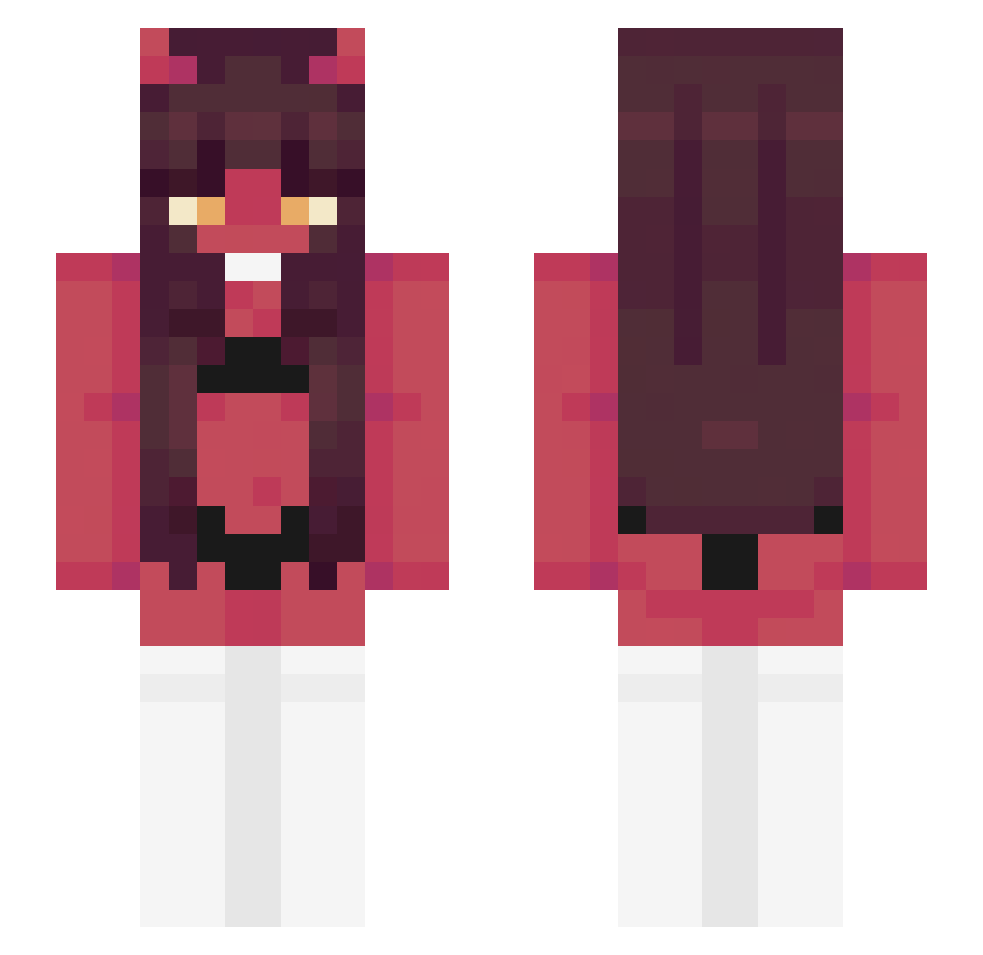 rxphaell Minecraft skin, front and back view