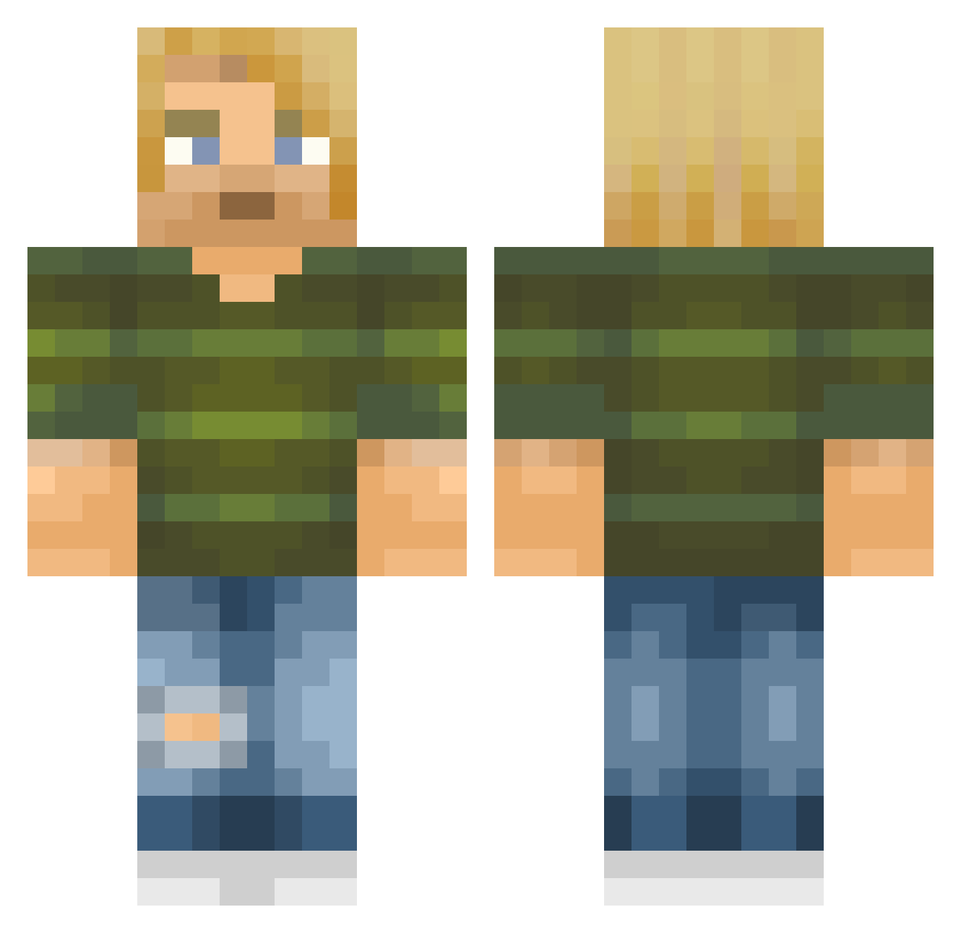 TRTZZ1 Minecraft skin, front and back view
