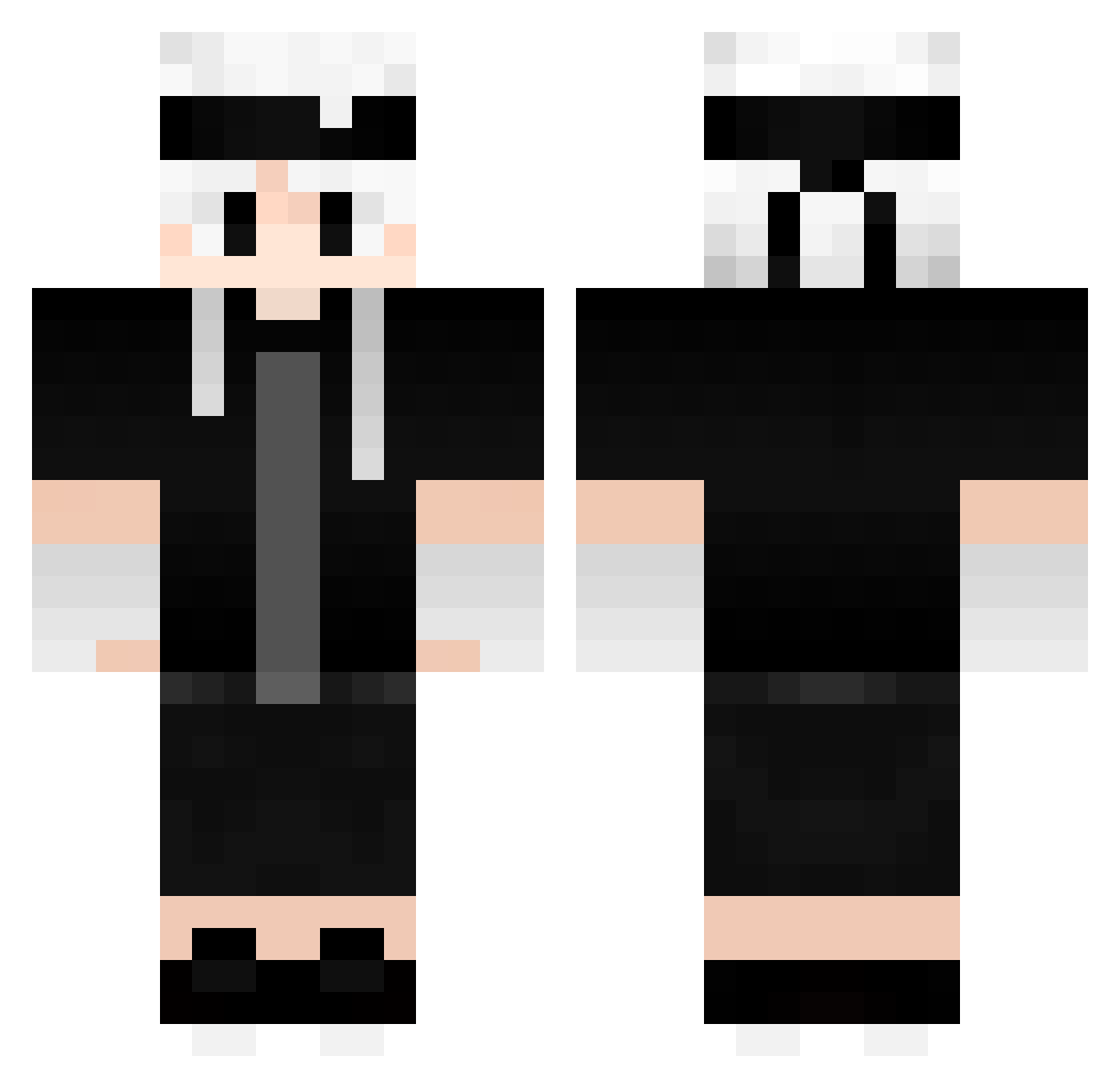 vitorNTC Minecraft skin, front and back view