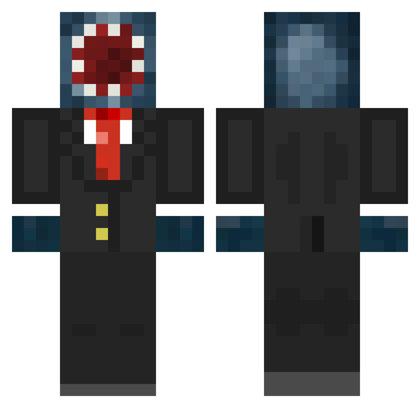 TWB_BUENO24 Minecraft skin, front and back view