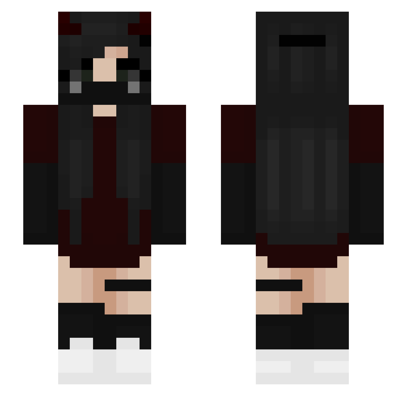 Sunshine0723 Minecraft skin, front and back view