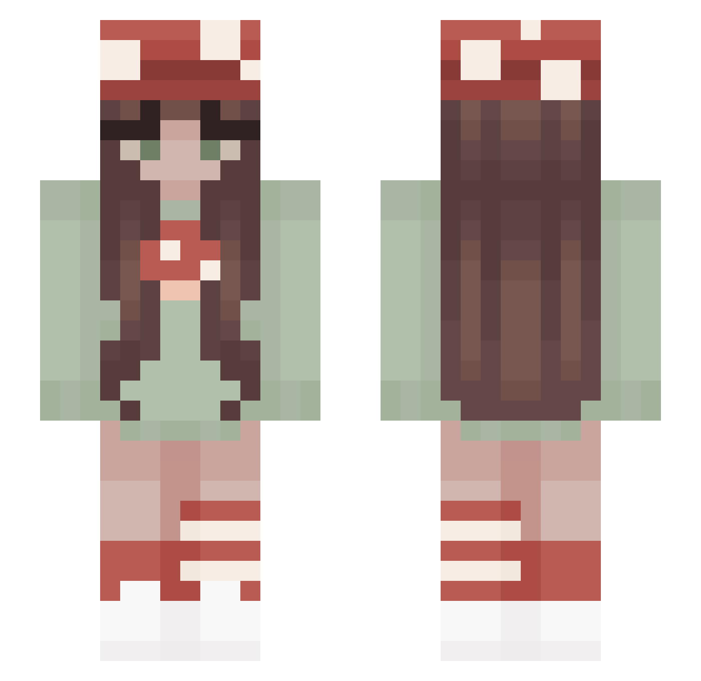 mayfair12 Minecraft skin, front and back view