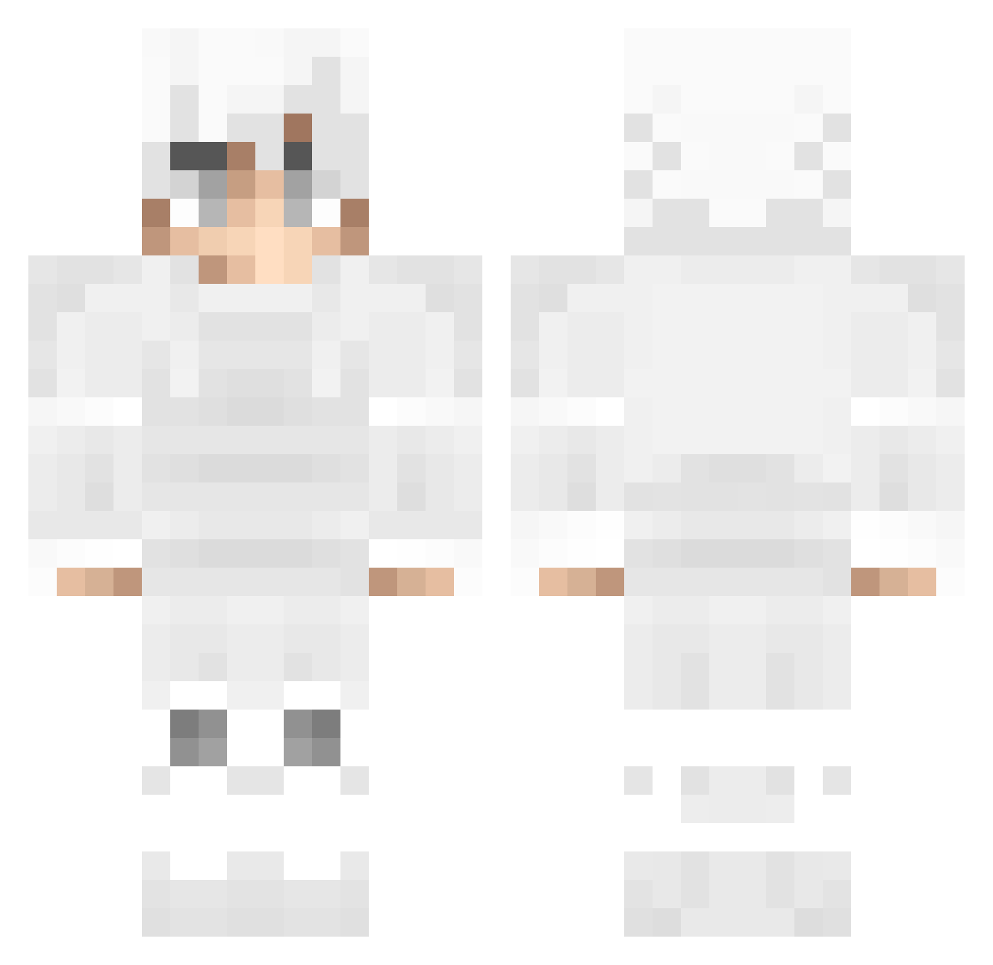 xShukkiz Minecraft skin, front and back view