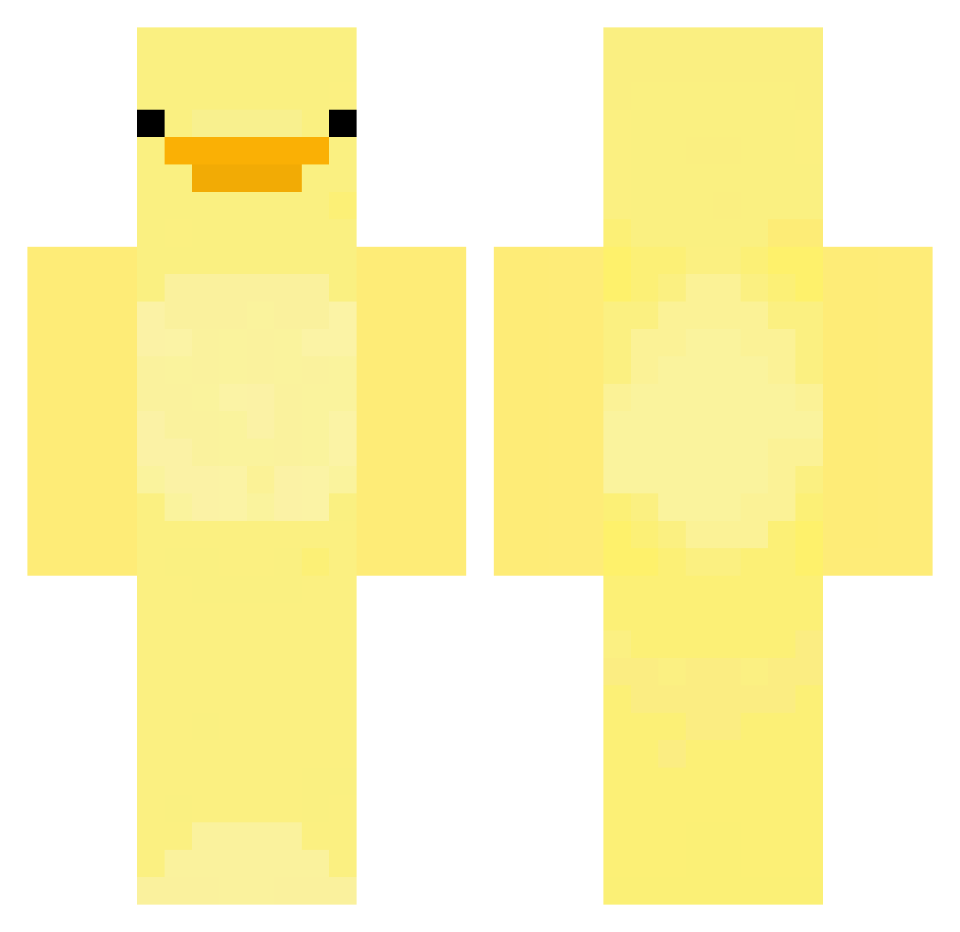 raya_04 Minecraft skin, front and back view